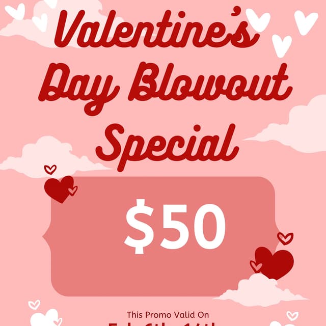 Valentine’s Day blowout at Endless Beauty Luxe Studio in Rochester, NY